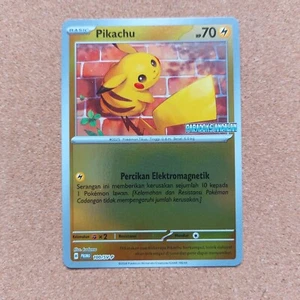 PIKACHU 100/SV-P PROMO Holo Pokemon Indonesia Paradoks Andalan - Foto 1 di 2