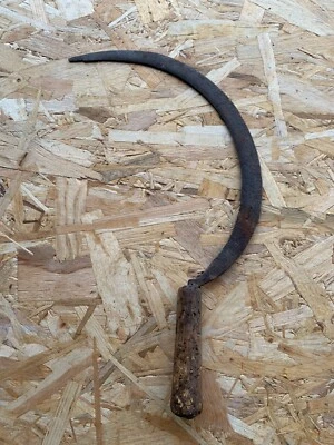 Faucille Outil ancien serpe serpette agricole ferme scie  herboriste jardin (9 - Photo 1/4