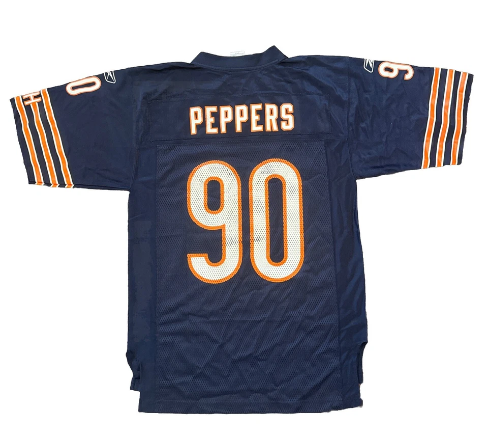 Camiseta deportiva pequeña de los Chicago Bears Julius Peppers para hombre azul Reebok  Foto 1 de 4