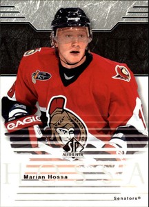 2003-04 SP Authentic Hockey #62 Marian Hossa