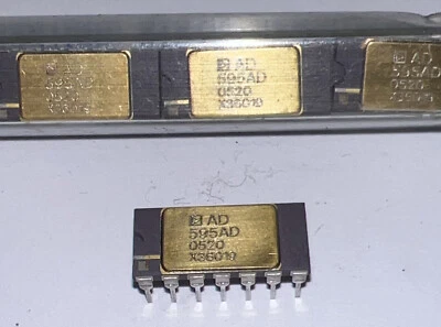 ANALOG DEVICES AD595AD THERMOCOUPLE AMPLIFIER NEW FROM STATIC TUBE. - Image 1 of 4