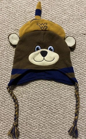 West Virginia Mountaineers Youth Beanie Hat Mascot Wear By Zazootz One Size Cover