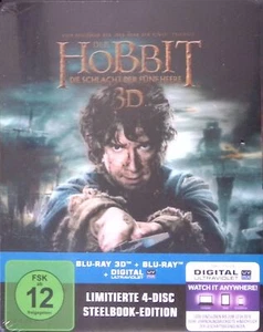 Der Hobbit 3 - Die Schlacht der fünf Heere/Limitierte Edition/Blu-ray / Brandneu - Bild 1 von 7