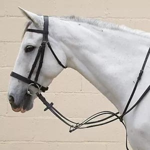Horse Masters Adjustable Leather Running Martingale - Afbeelding 1 van 1