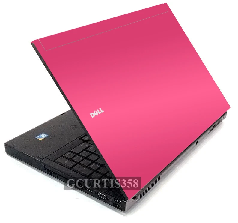 HOT PINK Vinyl Lid Skin Cover Decal fits Dell Precision M6400 M6500 Laptop - Image 1 of 1