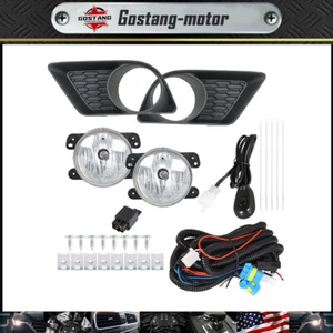 Clear Fog Lights Assembly Kit Switch+Harness  For Dodge 2011-2014 RH+LH - Picture 1 of 8