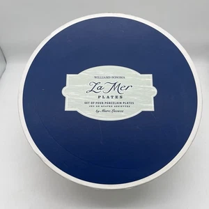 Williams Sonoma 4 Teller Set LA Mer Fisch Marc Lacaze 10" in Box - Bild 1 von 10