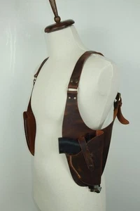 Custom leather shoulder, leather gun holster, underarm holster for colt - Picture 1 of 4