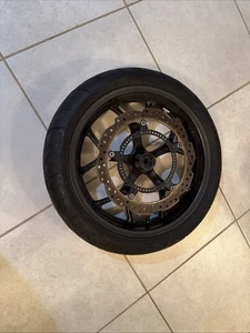 Rueda delantera Dunlop neumático rotor NC700X 14 11-15 Honda 120/70zR17 - Imagen 1 de 6