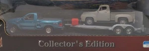 Road Signature 94601G 1:43 Yat Ming Blue Ford F150 Truck W/Trailer & Old Truck - Picture 1 of 1