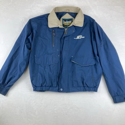 Chaqueta Dunbrooke Hombre Grande Azul Cremallera Imágenes Distintivas Cortavientos De Colección Foto 1 de 4