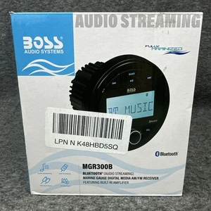 BOSS Audio Systems MGR300B Marine Boat Stereo Gauge Receiver - Bluetooth SEALED - Picture 1 of 8