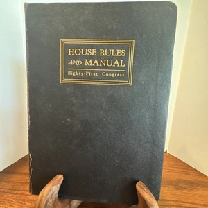 Constitution Jefferson's Manual-￼House Rules & Manual Eight-First Congress 1949 - Picture 1 of 13