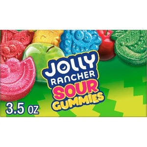 JOLLY RANCHER Sour Gummies Assorted Fruit Flavored 3.5 Ounce (Pack of 1) - Picture 1 of 6