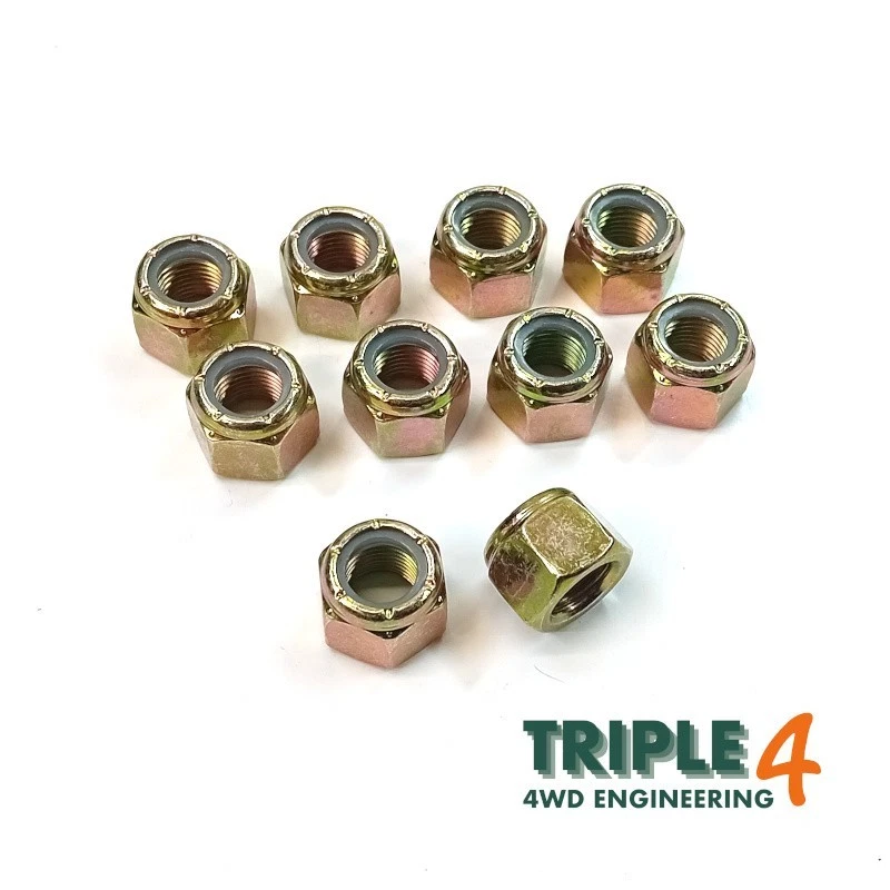 OEM Land Rover 1/2" UNF Nyloc Nuts x10 Various Applications Part No NY608042 - Image 1 of 1