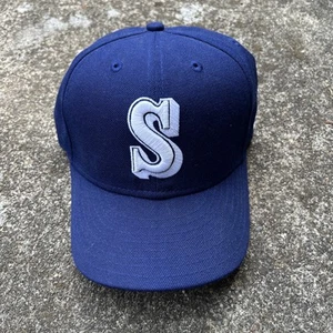 Seattle Mariners Fitted Hat. 7 1/8. New Era Cooperstown Collection White Stitch. - Picture 1 of 11
