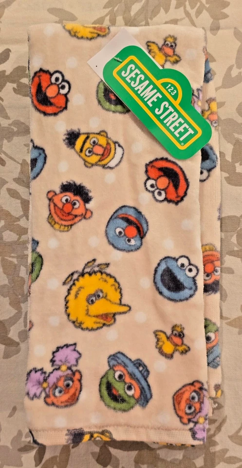 * ¡GUAU! TOALLAS DE MANO DE BAÑO DE FELPA CALLE SÉSAMO * JUEGO DE 2 * Foto 1 de 1