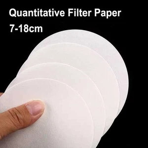 100 Pieces 7cm-18cm Quantitative Filter Paper for Glassware Laboratory Supply au - Picture 1 of 9