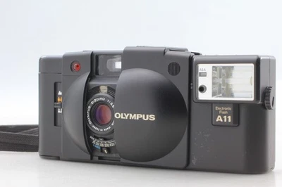 Near MINT w/Strap Olympus XA2 35mm Rangefinder Film Camera A11 Flash From JAPAN - Image 1 of 4