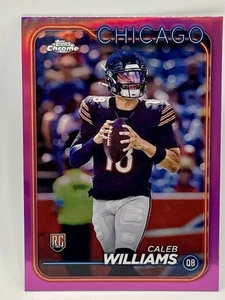 2024 Topps Chrome - Rookies Caleb Williams #202 Pink Refractor (RC) - Picture 1 of 2