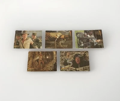 2008 Topps Indiana Jones KOTCS Retail Target Exclusive Foil 5 Card Set Rare F1 - Image 1 of 4