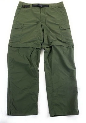 Pantalones cargo Eddie Bauer Travex convertibles de nailon con cinturón verde senderismo 36x32 para hombre Foto 1 de 4