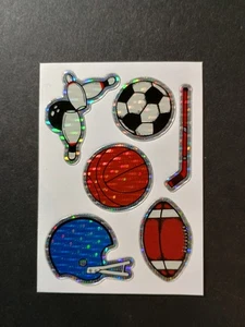 Vintage Sports Prism Vending Machine Sticker VTG 90s Bowling, Soccer, Basketball - Picture 1 of 6
