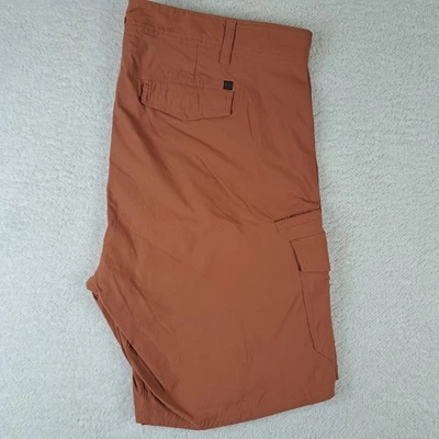 Pantalones Cortos Burnside Talla 40 Naranja Quemado Chino Utilitario Frente Plano Ropa de Calle Golf Y2K Foto 1 de 4