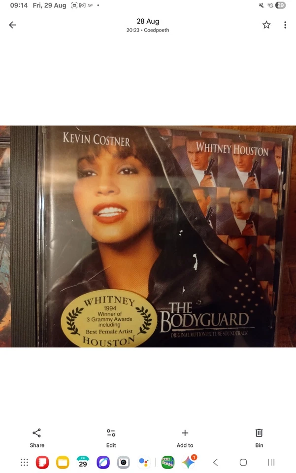 The Bodyguard - OST - Whitney Houston (CD)  - Image 1 of 1
