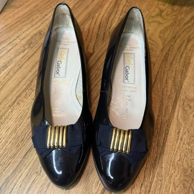 Tacones de cuña vintage de charol Gabor para mujer talla 5 Foto 1 de 4