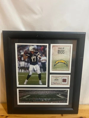 San Diego Chargers Philip Rivers Collectible Frame Used Good Condition - Image 1 of 2