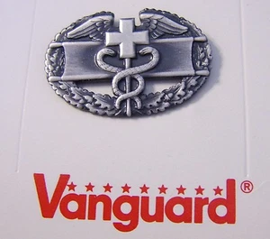 ARMY COMBAT MEDICAL BADGE ON VANGUARD CARD - Picture 1 of 1