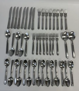 Pfaltzgraff HANNAH Satin Edelstahl Besteck Set 46 (fast 8 Fassungen) Porzellan - Bild 1 von 10