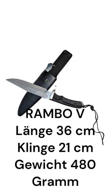 BURNED4LIFE GRAVUR RAMBO V Jagdmesser*Angelmesser* Filmmesser* Sammlermesser*Last Blood*