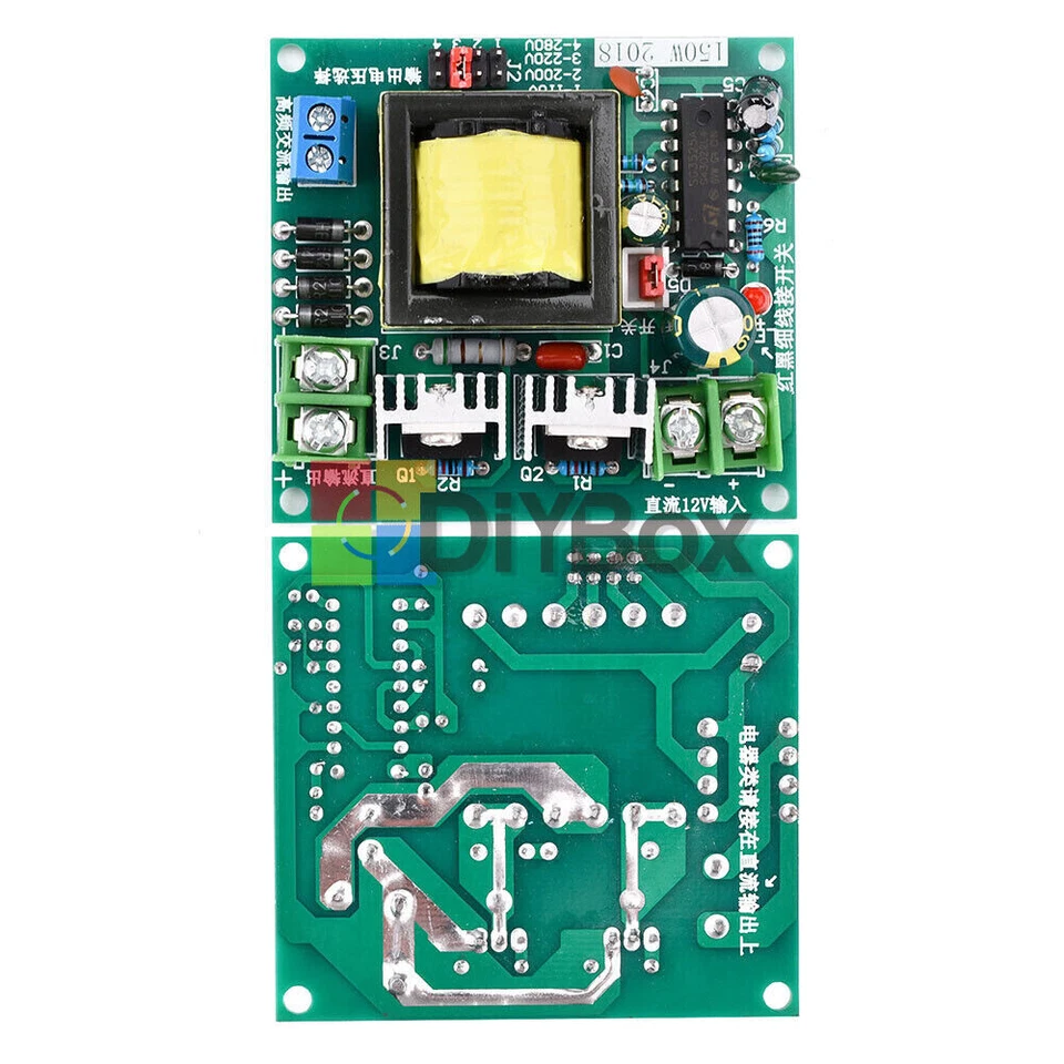 Inverter Booster Board Transformer 150W DC-AC Converter 12V to 110V 220V 280V - Image 1 of 4