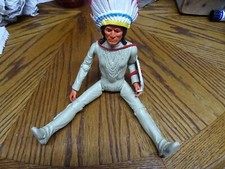 RARE Vintage Action Man. Marx 1960s 'Best of the West' Cherokee Indian 12"