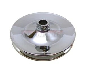 Polea de dirección asistida cromada GM 3/4" SBC 283-400 1984 - Imagen 1 de 3