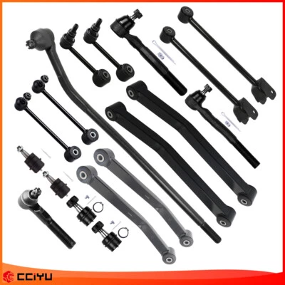 18x For 2007-2018 Jeep Wrangler Front Upper & Lower Control Arm Sway Bar Tie Rod - Image 1 of 4