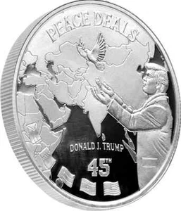Ronda de plata TRUMP 1 OZ .999 BU MAGA ofertas de paz L/E 0315/4500 - Imagen 1 de 2