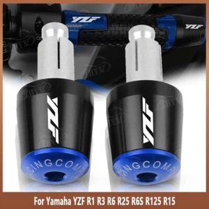 7/8'' 22MM Handle Bar Cap End Plugs Motorcycle Accessories For Yamaha YZF R1 NEW - Picture 1 of 13