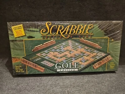 New! Scrabble Golf Edition Crossword Board Game, USAopoly 2000 Hasbro  - Image 1 of 4