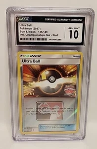 Ultra Ball 135/149 Staff Promo 2017 Pokémon North America Championships CGC 10 🙂 - Imagen 1 de 7