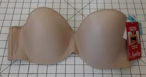New Lilyette Strapless/Strapped Convertible Bra in Size 38C, Straps Included - Picture 1 of 6
