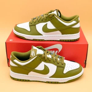 Nike Dunk Low Retro White Pacific Moss Green Size UK 11 US 12 DV0833 105 - Picture 1 of 6