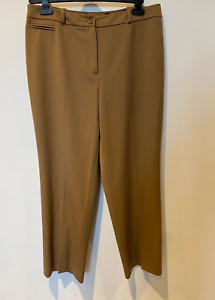 Artigiano Tapered Leg  Trousers  Size 14 28" Leg  Classic Smart Brown