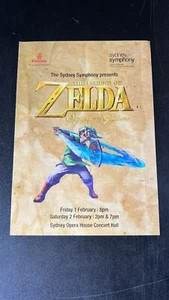 Zelda Symphony of the Goddesses 2013 Sydney Concert Sheet NEW - Picture 1 of 1