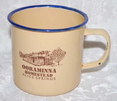Ooraminna Homestead Alice Springs Resort Tin Coffee Cup NorthTerritory Australia - Image 1 of 4