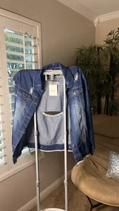 Women Denim Long Sleeves Jacket - Picture 1 of 5