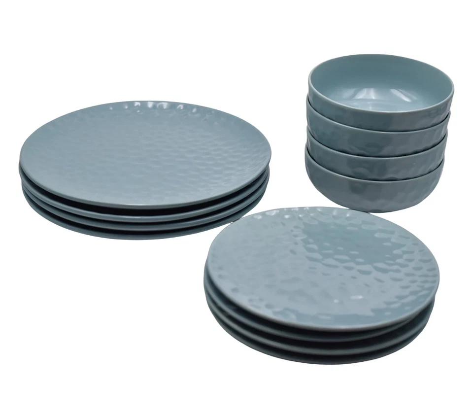 Temp-tations Thanks & Giving Juego de vajilla de 12 piezas, AZUL H475643 Foto 1 de 3