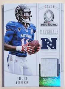 Falcons materiales Julio Jones National Treasures Pro Bowl 09/18 - Imagen 1 de 2